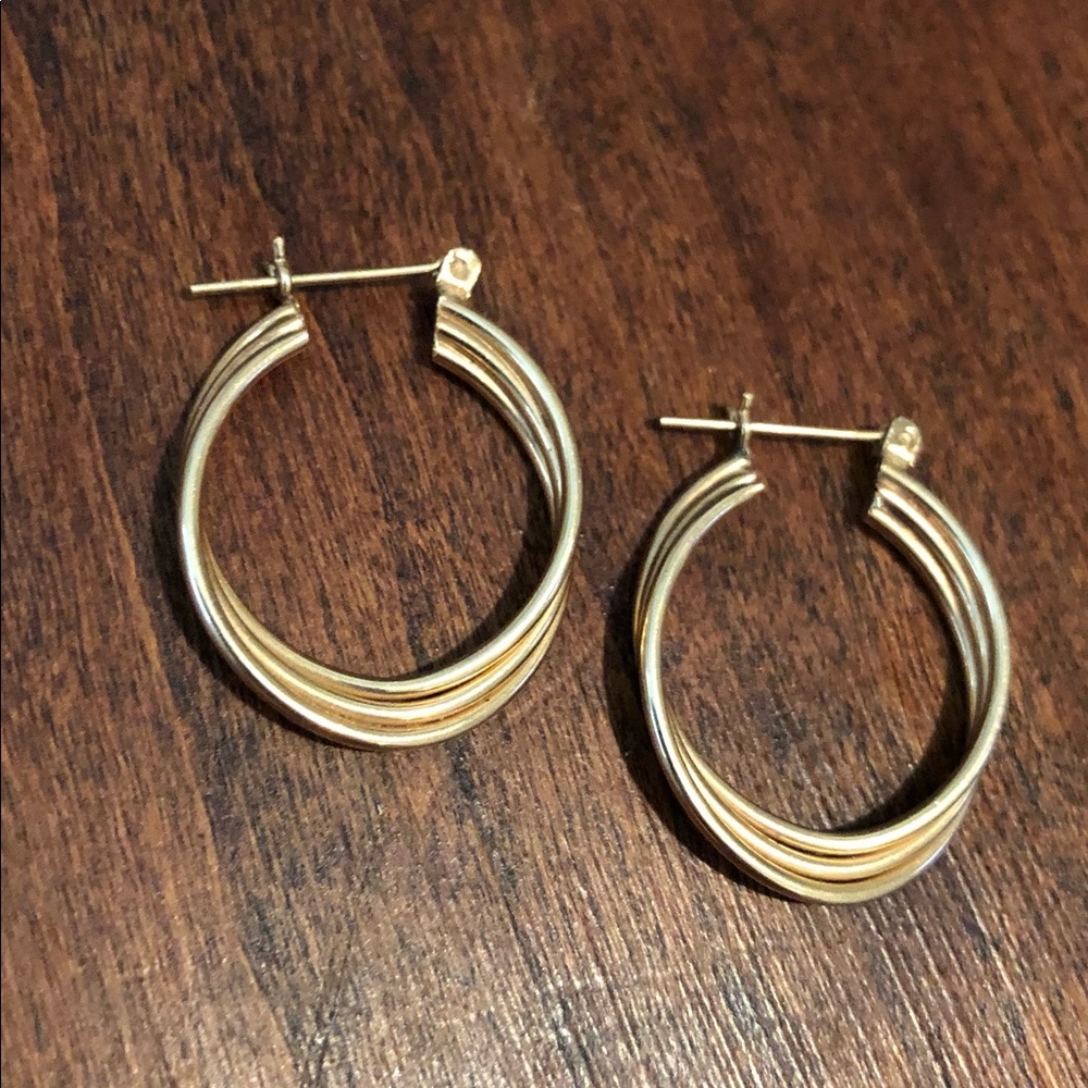 14K Gold Hoops